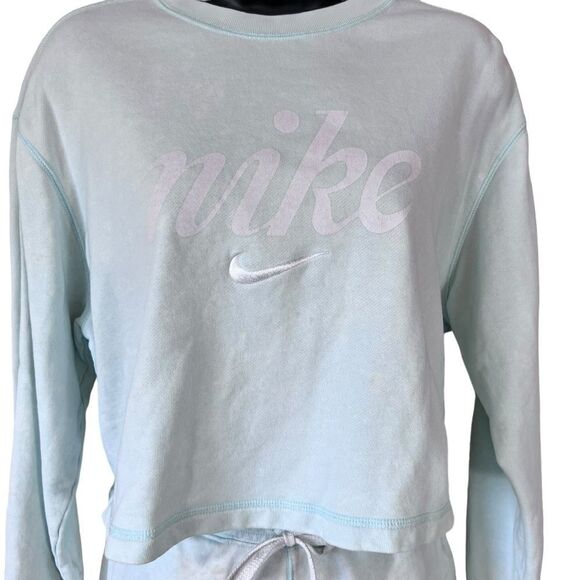 3PC Nike Aqua Blue Acid Washed Short Set - Picture 15 of 16